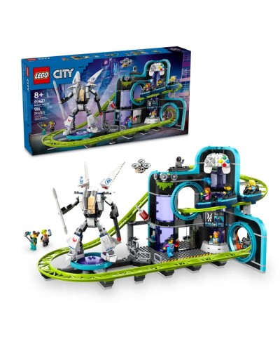 Konstruktor LEGO City Robot World Roller-Coaster Park 60421, 986 parça, 8 yaşdan