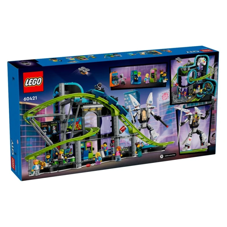 Konstruktor LEGO City Robot World Roller-Coaster Park 60421, 986 parça, 8 yaşdan