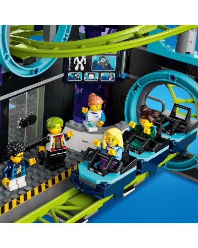 Konstruktor LEGO City Robot World Roller-Coaster Park 60421, 986 parça, 8 yaşdan