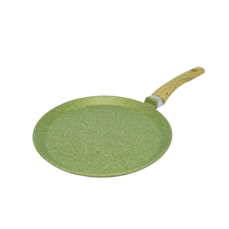 Сковородка для блинов Vari Сила природы SP531124, алюминий, зеленая, 24 см