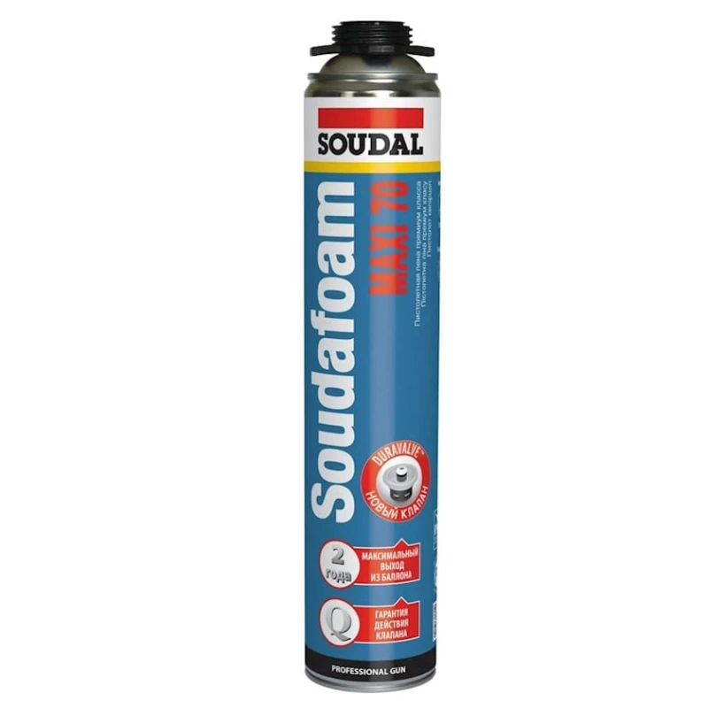 Профессиональная монтажная пена Soudal Soudafoam Maxi 70, 870 мл (113899) Профессиональная монтажная пена Soudal Soudafoam Maxi 70, 870 мл (113899)