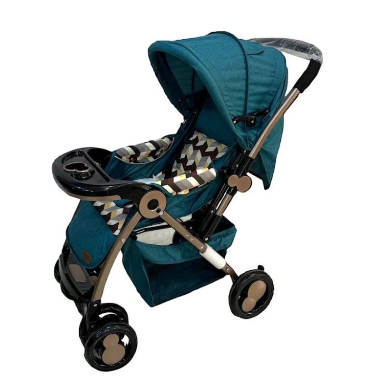 Детская коляска 9966, бирюзовая