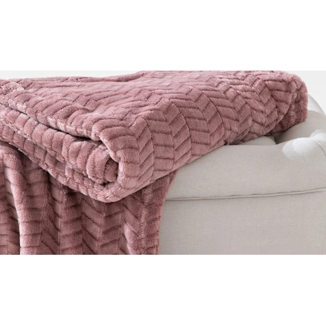 Pled Yataş Joy, 140х190 sm, poliester, çəhrayı