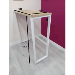 Барная стойка 3563_LoftBarStolWVotan, 90x40x110 см, ЛДСП, коричневая