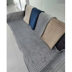 Накидка для дивана MoonStars TZE-024, 220х70 см, серая Накидка для дивана MoonStars TZE-024, 220х70 см, серая