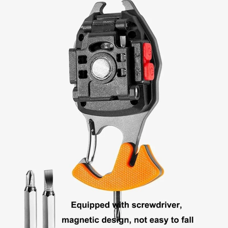 Многофункциональный перезаряжаемый фонарь WKEMP, cерый Многофункциональный перезаряжаемый фонарь WKEMP, cерый