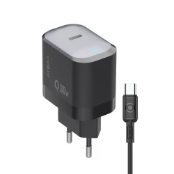 Адаптер PD 30W EUROACS EU-MQ715 C черный