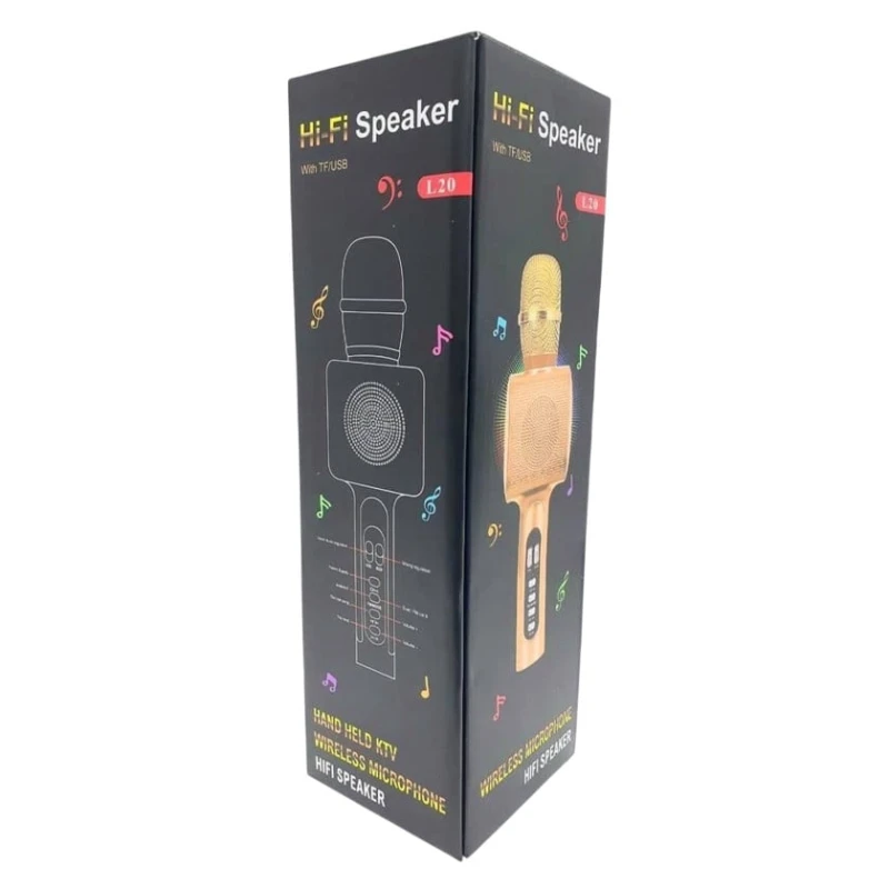 Беспроводной микрофон HiFi-L20, золотистый Беспроводной микрофон HiFi-L20, золотистый