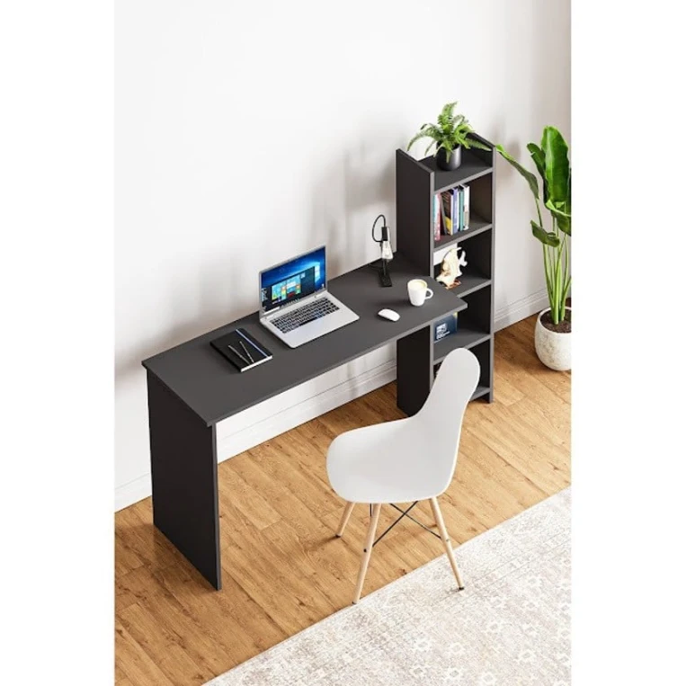 Компьютерный стол Art Mebel House 138, серый, 120x150x60 см