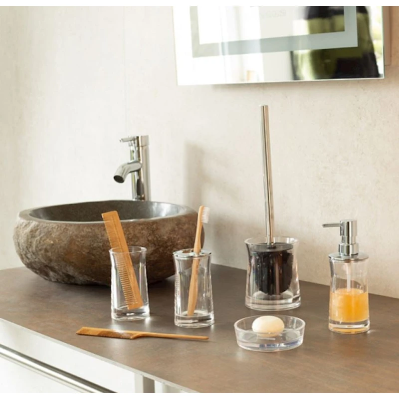 Мыльница Ridder Disco, 3x11.3 см, акрил, прозрачная Мыльница Ridder Disco, 3x11.3 см, акрил, прозрачная