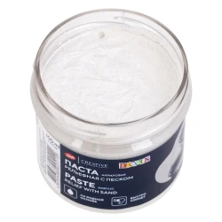 Акриловая паста Decola, рельефная с песком, 1 шт, 100 мл, белый