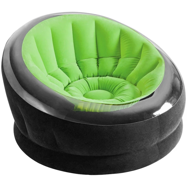 Надувное кресло Intex 68582G, зеленое, 112x109x69 см