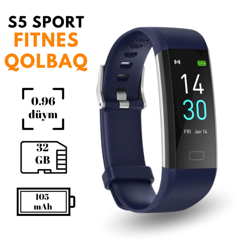 Фитнес браслет S5 Blue