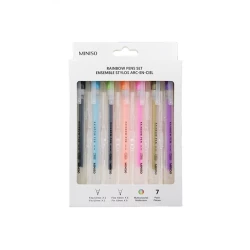 Ручки Miniso Multiple Colors Rainbow Set, 7 шт