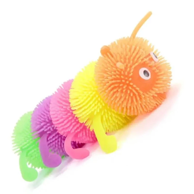 Игрушка-антистресс One for Fun Flashing Squashy Caterpillar, 5+ лет, 1 шт, товар в ассортименте