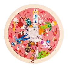 Başsındıran Hape Jobs Roundabout Puzzle, 24.5x0.7x24.5 sm, rəngarəng