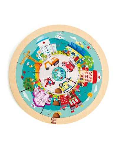 Başsındıran Hape Jobs Roundabout Puzzle, 24.5x0.7x24.5 sm, rəngarəng