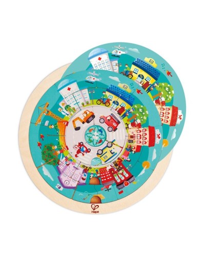 Başsındıran Hape Jobs Roundabout Puzzle, 24.5x0.7x24.5 sm, rəngarəng