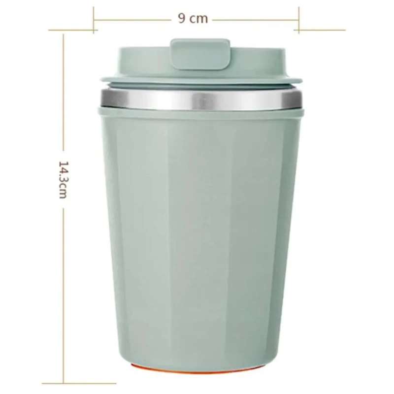 Termo fincan isti içkilər üçün, 380 ml, yaşıl