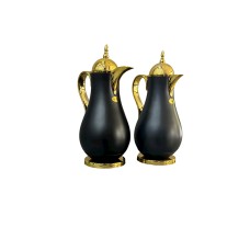 Termos-səhəng Najib NJ12, plastik, şüşə, 1 l + 0.7 l, qara, 2 ədəd