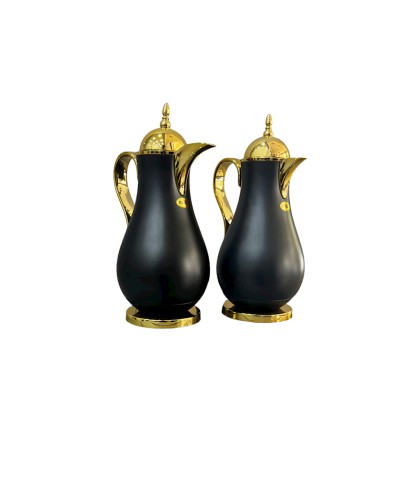 Termos-səhəng Najib NJ12, plastik, şüşə, 1 l + 0.7 l, qara, 2 ədəd