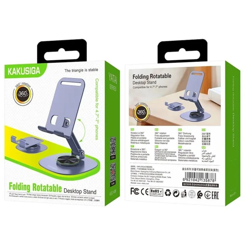 Настольный держатель для телефона Kakusiga KSC-1486 Black Настольный держатель для телефона Kakusiga KSC-1486 Black