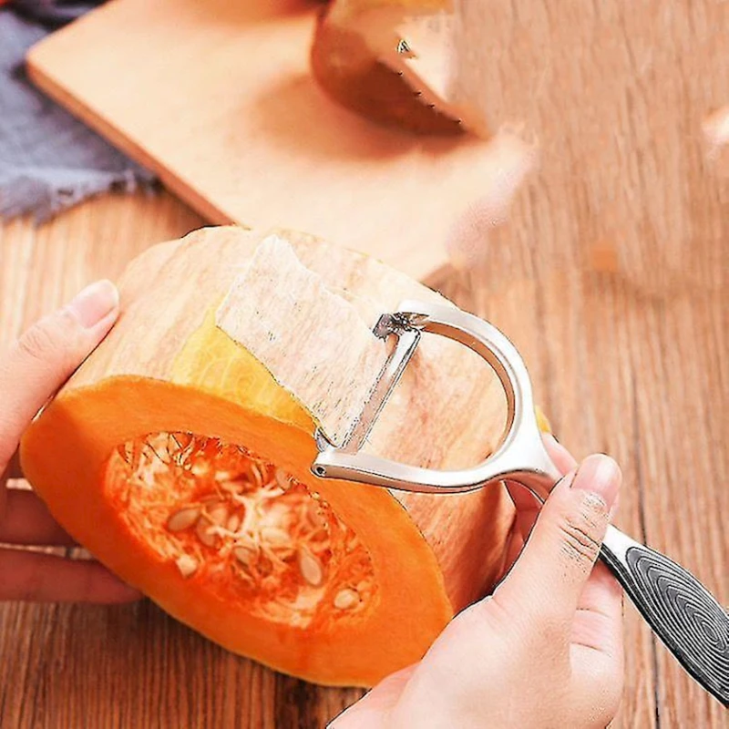 Meyvə-tərəvəz soyan, 15x6 sm, gümüşü/qara