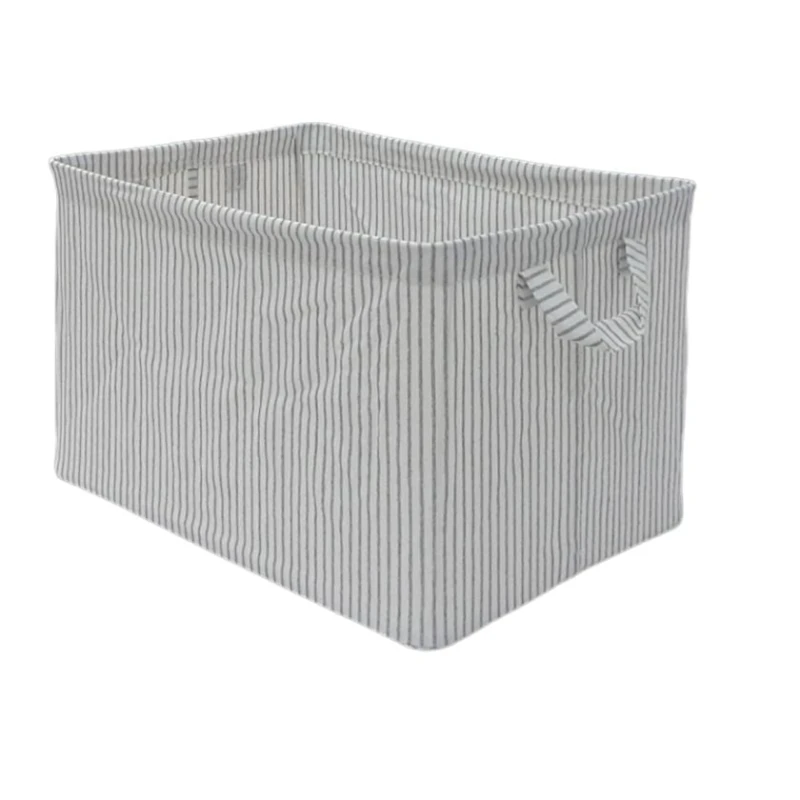 Корзина для хранения, ткань, белая, 42x30x25 см
