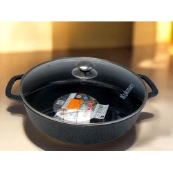 Сковородка Kukmara 329, гранит, черная, 32 см Сковородка Kukmara 329, гранит, черная, 32 см