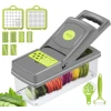 Овощерезка-измельчитель Veggie Slicer 14 в 1, пластик/нержавеющая сталь, серый