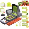 Овощерезка-измельчитель Veggie Slicer 14 в 1, пластик/нержавеющая сталь, серый