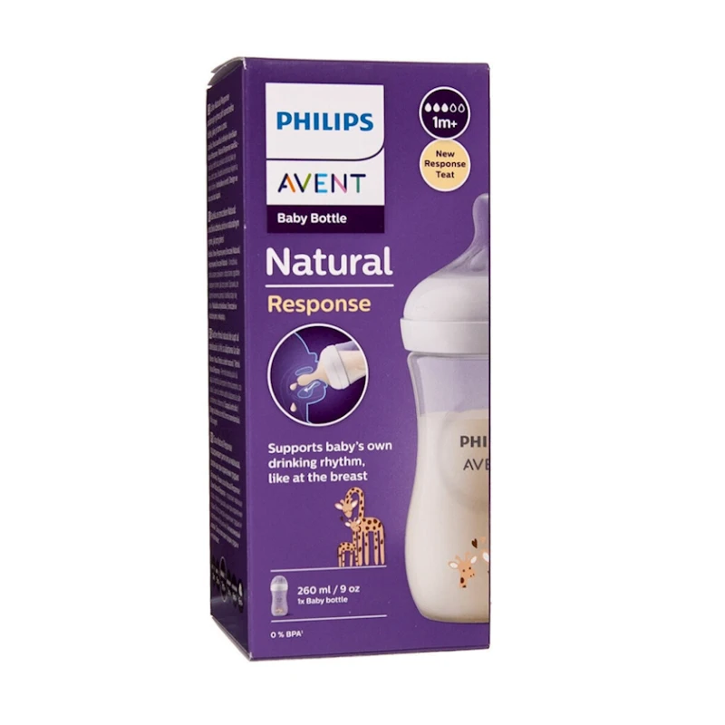 Бутылочка Philips AVENT Natural Response 903/66, пластик, от 1 месяца, 260 мл