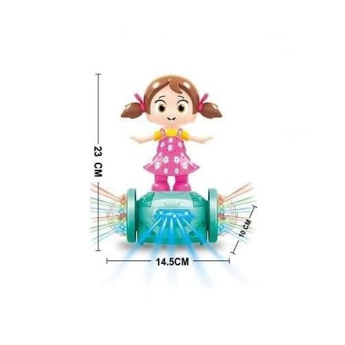 Qızlar üçün 5D İşıq və Səs ilə 360 Dərəcə Fırlanan Moda Qızı, 1 dəst