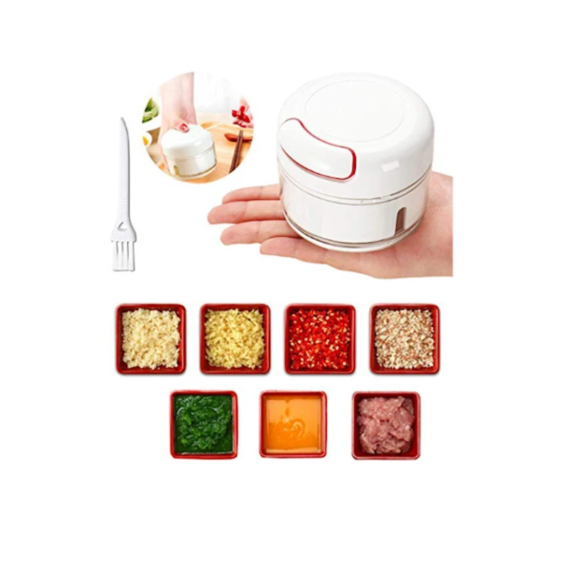 Измельчитель, 9x9x9 см, пластик, белый