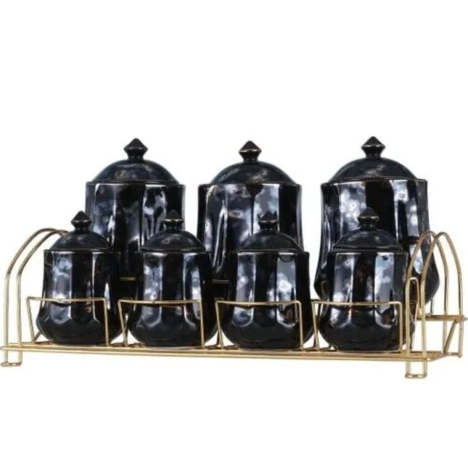 Saxlama qabı dəsti Qabi_301, qara, 7 əd