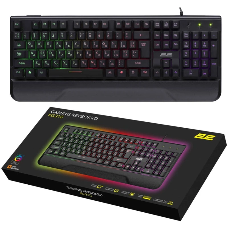 Комплект (клавиатура+мышь+гарнитура) 2E Wired RGB Комплект (клавиатура+мышь+гарнитура) 2E Wired RGB