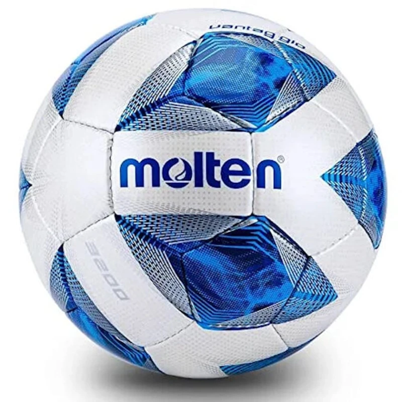 Футбольный мяч Molten F4A-3200, белый/синий Футбольный мяч Molten F4A-3200, белый/синий
