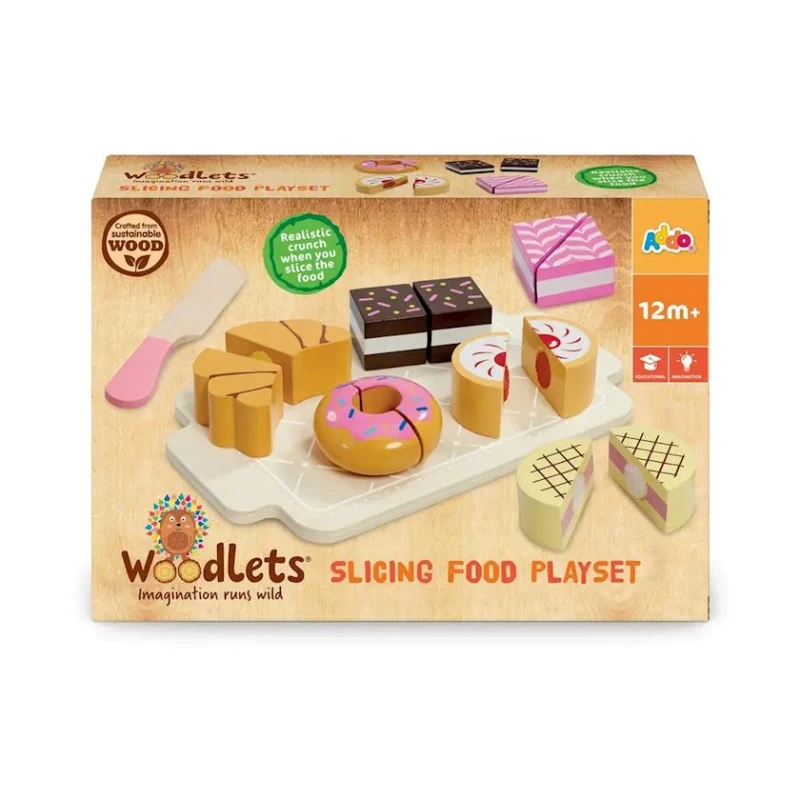 Oyun dəsti Addo Play LTD Woodlets Sweet Treats 312-16195-B, 12+ ay