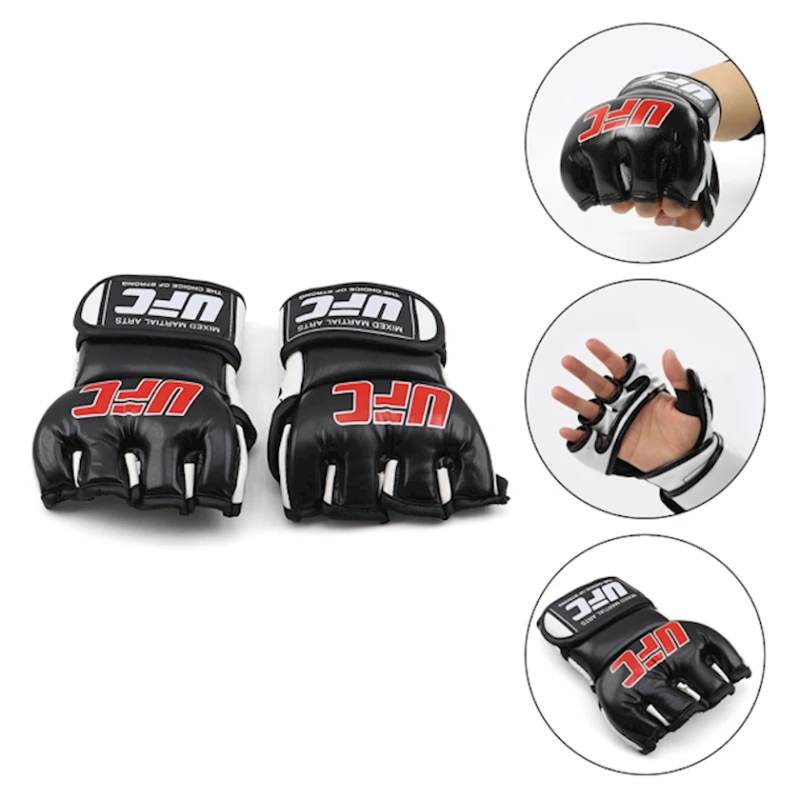 Перчатки для ММА 323a_392980441, размер S, черный