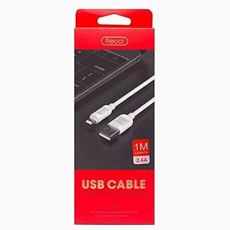 Кабель USB Recci RCL-P100 USB-C - Lightning, 1 м