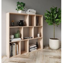 Stellaj 3563_StellajBooKubSomona, 110x110x24 sm, LDSP, bej