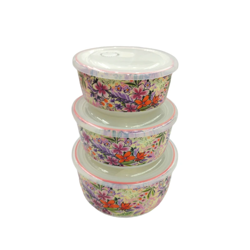 Набор контейнеров Danny Home HMSD_Y11 керамика, разноцветный, 3 шт, 15/12/11 см Набор контейнеров Danny Home HMSD_Y11 керамика, разноцветный, 3 шт, 15/12/11 см