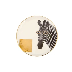 Тарелка Porland Wild Life Zebra фарфор, разноцветная, 20 см