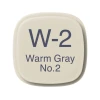Маркер Copic Classic, W-2, Warm Gray, No.2, двусторонний, серый