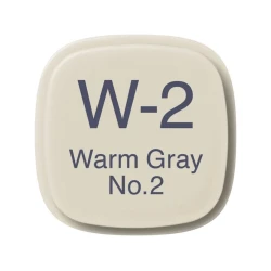 Маркер Copic Classic, W-2, Warm Gray, No.2, двусторонний, серый