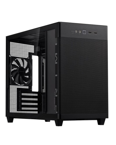 Masaüstü kompüter korpusu Asus Prime AP201 Tempered Glass mATX w/o PSU Black (90DC00G0-B39010)