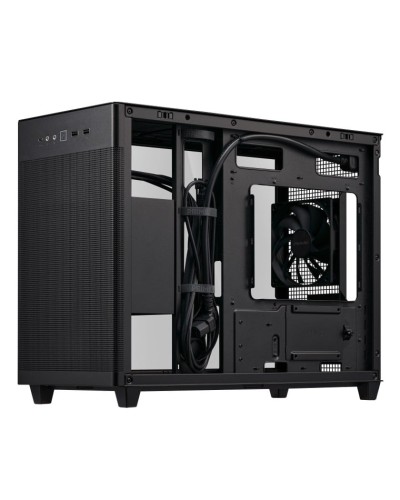 Masaüstü kompüter korpusu Asus Prime AP201 Tempered Glass mATX w/o PSU Black (90DC00G0-B39010)