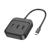 USB HUB Hoco HB36 USB Type-C 5 in 1 Black USB HUB Hoco HB36 USB Type-C 5 in 1 Black