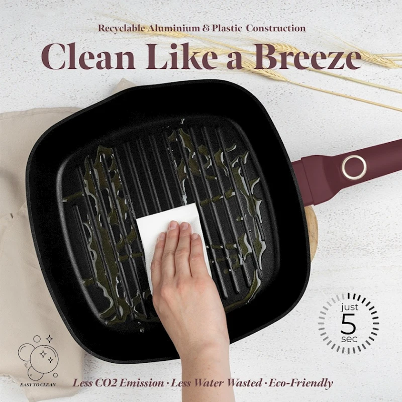 Сковородка-гриль Berlinger Haus Leonardo Collection BH-8036, 28 см, алюминий, трехслойное антипригарное титановое покрытие, бордовая Сковородка-гриль Berlinger Haus Leonardo Collection BH-8036, 28 см, алюминий, трехслойное антипригарное титановое покрытие, бордовая