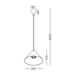 Asma çılçıraq Lustore LSP227-BK
